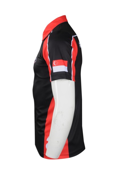 DS068 online order standard team shirts  sample customized standard team shirts  design printing standard team shirts style  online franchise shop side view